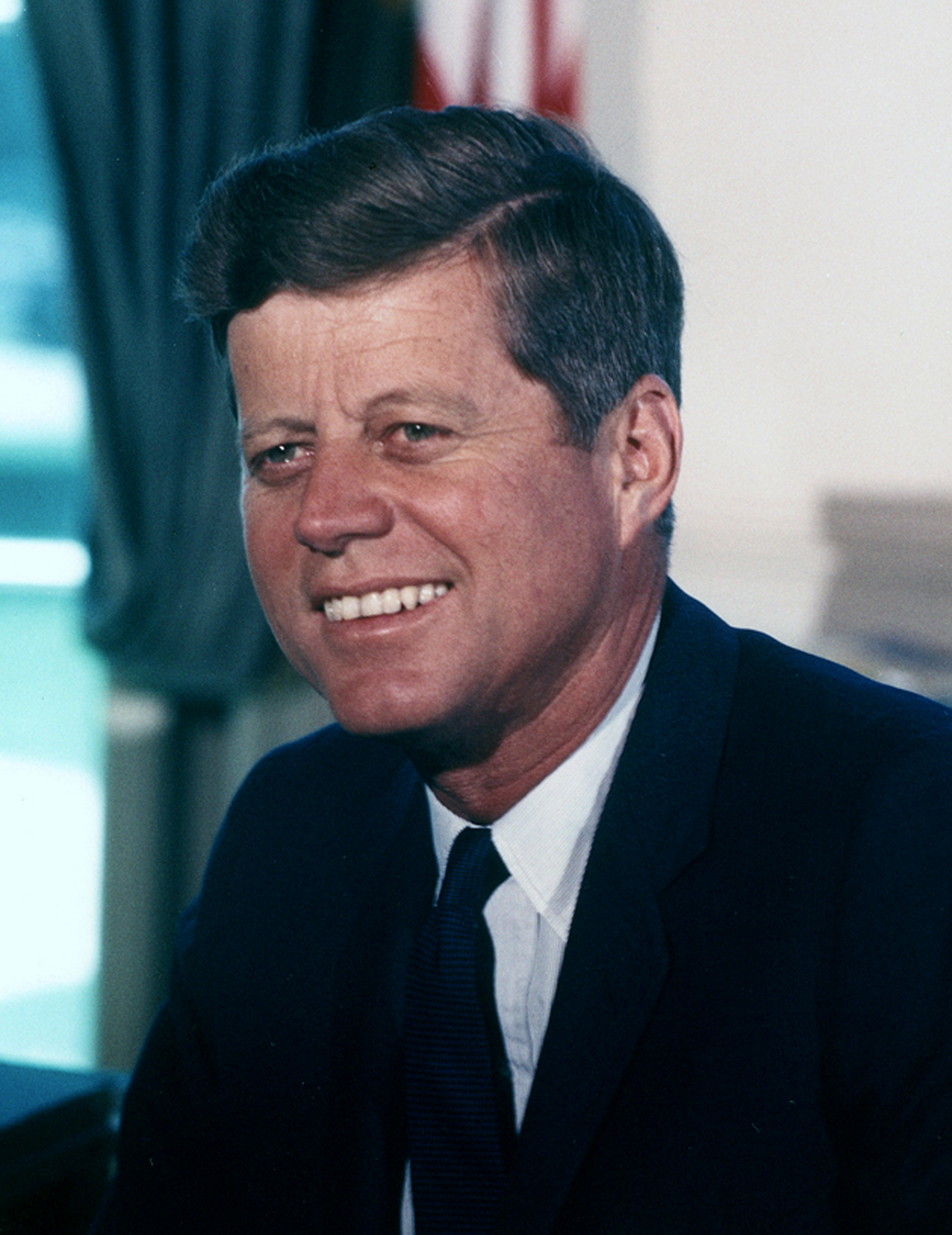 A portrait of John F. Kennedy