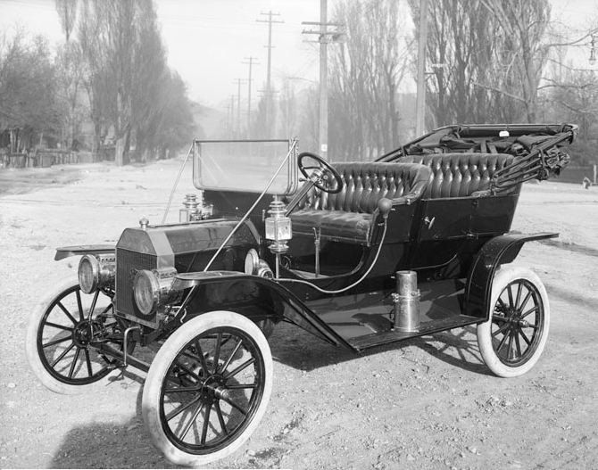 A photograph of a Ford Model T