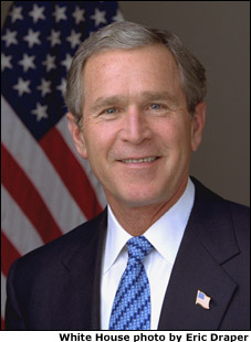 A photograph of George Bush